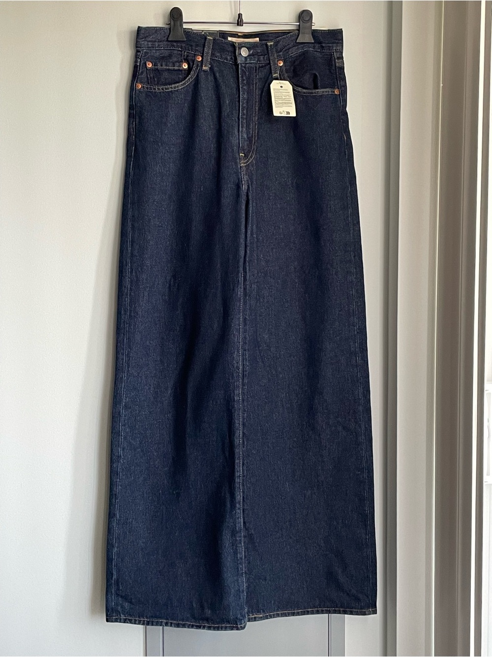 Levi's high rise rib cage wide leg